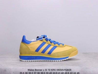 公司级复古前卫都占了，联乘英国设计师品牌wales Bonner X Sl 72 Krs 经典复古低帮休闲运动慢跑鞋尺码：36 36 37 38 38 39 4