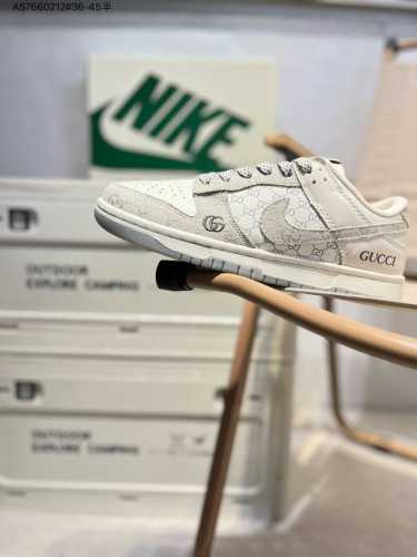 330 创意定制联名配色,经典美系街头品牌-至高无上 古驰Gucci X Nike By You Sb Dunk Low Retro Sp扣篮系列低帮休闲运动滑
