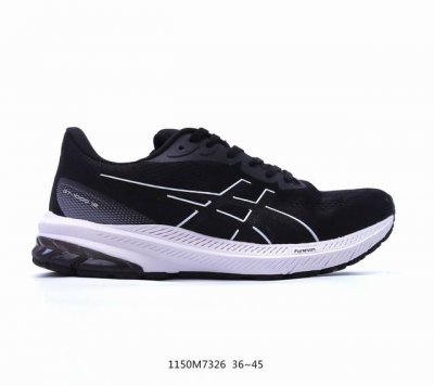 亚瑟士 Asics 男鞋gt-1000 12 运动休闲跑步鞋 时尚经典 缓震舒适 彩色 透气防滑耐磨 休闲百搭 2024夏季新款训练鞋 马拉松跑鞋黑武士款采用网