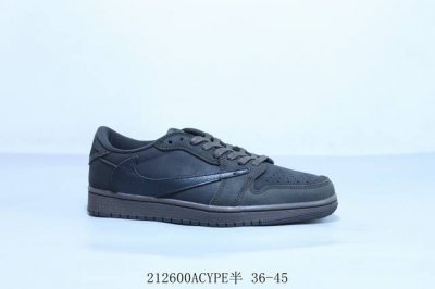 乔丹Air Jordan 1 Low Aj1 乔1低帮复古文化休闲运动篮球鞋黑 倒勾 212600Acype半 36-45