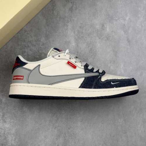 本地 核心私 Travis Scott X Fragment Design X Air Jordan 1 Low Og Sp Aj1 乔1 Supreme联名