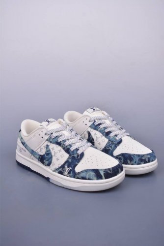 Nike Sb Dunk Low Lv联名 纯原大厂出品 极力推荐 原装头层材料 独家版型蒸餾加工 帶來的是更好的视觉和脚感体验 大厂纯原品质出货 清洁度 电绣