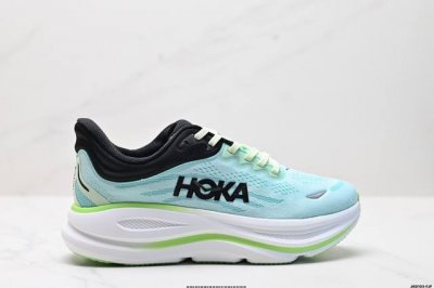 公司级Hoka One One Bondi 9 复古舒适防滑耐磨 低帮 山地户外跑步鞋 货号:1162014 尺码:36 36.5 37.5 38 38.5 3