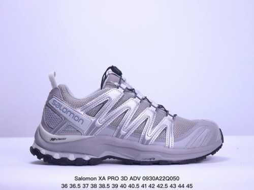 公司级salomon Xa Pro 3D Adv 萨洛蒙户外越野跑鞋 鞋面采用sensifit贴合技术 全方位贴合包裹脚型 鞋跟部鞋底牵引设计 提供强大的抓地性