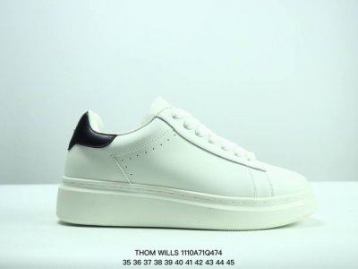 公司级THOM WILLS 休闲百搭小牛皮小白鞋 厚底增高 轻便透气舒适 低帮 板鞋！ Size:36～45 XM1 Q474