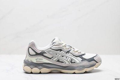 公司级Asics 亚瑟士Gel-Nyc 2055透气网眼鞋面配合部分合成革材质 采用全新Ahar+橡胶材质 更加耐磨 货号:1201A789-020 尺码:37