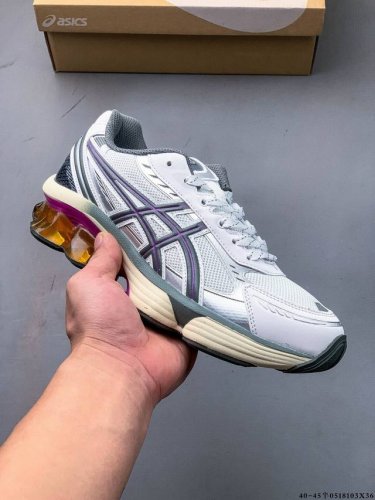 集图 公司级 Asics Gel-Kinetic Fluent 纯原版本 亚瑟士运动休闲透气专业跑鞋 新一代缓震未来感跑鞋 鞋面复杂的切割和银色细节极具前卫风格