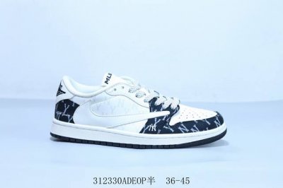 170 乔丹Air Jordan 1 Low Aj1 乔1低帮复古文化休闲运动篮球鞋倒勾 Lv 312330Adeop半 36-45