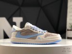 耐克Travis Scott X Fragment Design X Jordan Air Jordan 1 Low Og Sp Aj1 乔1 Lv联名低帮文化