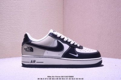 海外限量发售！公司级Nike Air Force 1 '07 Low “北面联名--黑米灰”空军一号 低帮 运动鞋 休闲鞋 折边针车 工艺难度大 原楦头原纸板