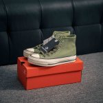 180 核心私 converse Chuck 1970S Xld 牛油果绿 当季新品 一眼就心动的绿色 这双匡威牛油果绿配色的小鞋真的太适合了 聚酯纤维帆布材质