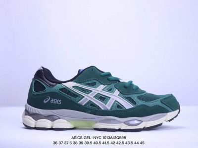 公司级asics 亚瑟士gel-Nyc透气网眼鞋面配合部分合成革材质 采用全新ahar+橡胶材质 更加耐磨 货号: 3A383-002 尺码:36 37 37.
