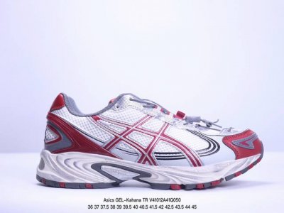 公司级asics Gel-Kahana Tr V4 耐磨透气低帮休闲鞋 户外机能元素 绑带沿用系列经典绑带设计 演绎现代潮流机能属性 结合潮流线条轮廓凸显浓郁的