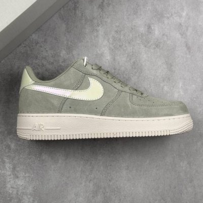 本地 核心私 公司级Nike Air Force 1‘07 Se 灰绿翻毛 低帮休闲运动板鞋 原楦头原纸板 打造纯正低帮空军版型 专注外贸渠道 全掌内置蜂窝气垫