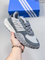 公司级带半码 阿迪达斯adidas Originals Retropy E5 爆米花速度轻盈复古系列百搭透气休闲运动慢跑鞋。全新boost轻量缓震鞋底材质# 轻
