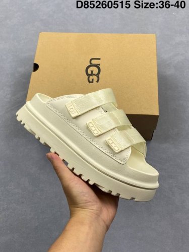 ugg Goldenglow 夏季新款休闲舒适厚底魔术贴时尚凉鞋！ 货号：1167430 Size：36-40 编码：D85260515