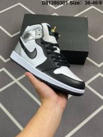 Air Jordan 1 Mid Aj1 乔1黑白银 中帮文化休闲板鞋 Dq8423-103 尺码：36 36.5 37.5 38 38.5 39 40 40.
