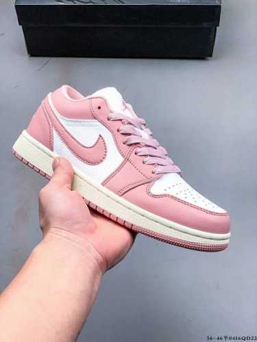 二层真标！耐克Nike Air Jordan Low 1 乔1低帮倒勾Lv联名经典休闲鞋 0416Qd22