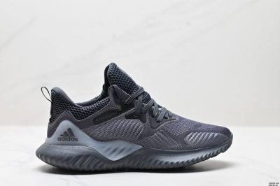 公司级阿迪 Lv Alphabounce Beyond M阿尔法 网面休闲跑步鞋 B43686 织4D鞋面春夏更加透气舒适 德国马牌橡胶大底 内附专柜脚踏防尘纸