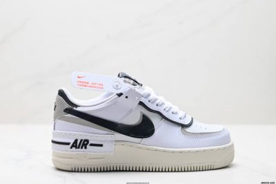 公司级耐克Nike Wmns Air Force 1 Shadow全新少女系解构主义设计 马卡龙空军一号轻量增高低帮百搭板鞋 为经典设计注入玩味元素 分层结构、