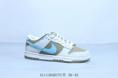 耐克 Nike Sb Dunk Low Pro 复古低帮 休闲运动滑板板鞋 灰白蓝 货号 Hq1175-240 411130Adiyu半 36-45