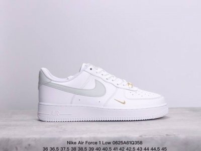 Nike Air Force 1 Low 白灰迷你勾 空军一号低帮运动休闲板鞋 官方同步 原装级别 原楦头原纸板 打造纯正空军版型#专注外贸渠道 全掌内置蜂窝气