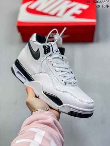 真标nike Flight Legacy 皮革 经典复古风格 减震防滑耐磨中帮 复古篮球鞋 货号:Bq4212-102 尺码:40 40.5 41 42 42.
