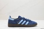 真标adidas Handball Spezial 官方正确版本 阿迪达斯经典款 复古休闲板鞋 全鞋采用反毛皮制作 牛筋耐磨大底 承载青春情怀的板鞋 经典三条杠