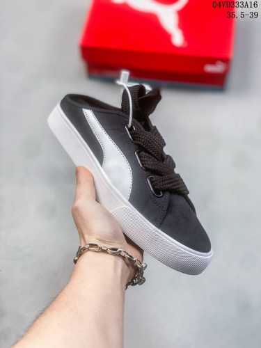 Puma彪马官方新款女子复古休闲板鞋半拖小白鞋 Bari Mule 382331 尺码：35.5-39 编码：04Vd333A16