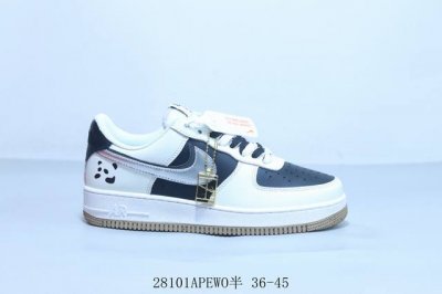 Nike Air Force 1 Af1耐克 小熊猫 低帮 空军一号休闲板鞋28101Apewo半 36-45