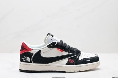 公司级Aj1倒勾Travis Scott X Air Jordan 1 ” Reverse Mocha “ Aj1乔1 Ts 闪电 联名倒钩 低帮文化篮球鞋 完