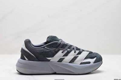公司级Adidas Lightblaze 舒适防滑 新款阿迪达斯低帮跑步鞋 极致轻盈的Lightweight Upper设计 带来近乎裸足的舒适体验 中底采用尖