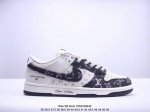 Nk SB Dunk Low OFF-WHITE联名-猪八蓝勾 周年高端定制 低帮休闲板鞋 DQ1098定制鞋盒 大厂纯原品质出货 超高清洁度 皮料切割干净无任