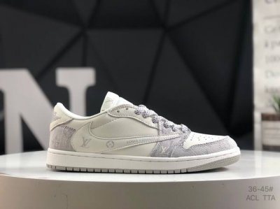 耐克 Aj1倒勾Travis Scott X Air Jordan 1 ” Reverse Mocha “ Aj1乔1 Ts 闪电 联名倒钩 低帮文化篮球鞋 完