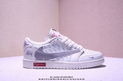 真标Aj1倒勾Travis Scott X Air Jordan 1 ” Reverse Mocha “ Aj1乔1 Ts 闪电 联名倒钩 低帮文化篮球鞋 货号