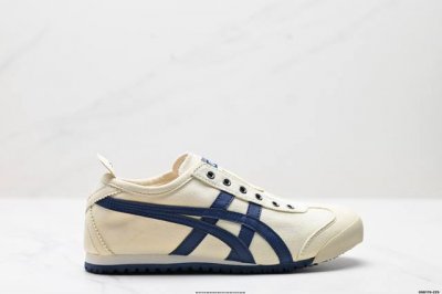真标Onitsuka Tiger鬼冢虎 Mexico 66 Slip-On 一脚蹬低帮夏季透气运动休闲鞋 货号:1183A360-207 尺码:36 37 37