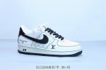 nike Air Force 1 Af1耐克 低帮 空军一号休闲板鞋 Lv 货号 Bz6808-102 521 Adeeu半 36-45