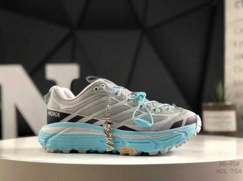 210 公司级带半码Hoka Mafate Speed Three 2 玛法特 超轻厚底轻量山地跑步鞋 货号：1141572/Bhk 尺码： 36 36.5 3