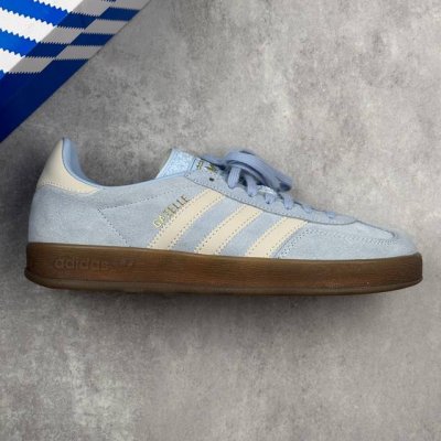 本地210 核心私 阿迪达斯 Adidas Originals Gazelle Indoor 三叶草休闲防滑耐磨低帮板鞋 鞋头出色设计 塑就出众贴合感 稳固的后