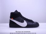 真标真硫化工艺，采用韩国进口网纱材质万圣节off-White X Nike Blazer Mid “Grim Reaper” 开拓者经典高帮百搭板鞋 官方货号: