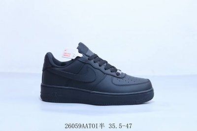 Nike Air Force 1 Af1耐克 全黑 低帮 空军一号休闲板鞋26059Aatoi半 35.5-47