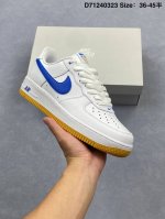 170 特价 nike Air Force 1 Low 周年白蓝生胶 空军一号低帮运动休闲板鞋 原楦头原纸板 打造纯正空军版型#专注外贸渠道 全掌内置蜂窝气垫