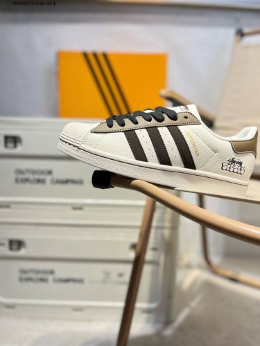 斯图西 X Adidas Originals Superstar Al经典配色 经典贝壳头官网同步 实拍首发渠道正品订单 诠释市场最高工艺水平区别市面普通真标版