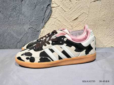 140 阿迪达斯 德训鞋 Adidas Originals Samba Og Shoes 经典运动鞋小白鞋 奶牛花纹 「T头鞋」男女板鞋 彰显休闲摩登风情的时尚 - 点击图像关闭