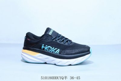 hoka One One M Bondi 7 机能轻量缓震网面增高越野男女跑鞋 510 Dduyq半 36-45