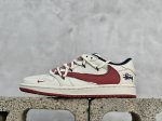 Travis Scott X Fragment Design X Air Jordan 1 Low Og Sp Aj1 乔1 斯图西联名 大红勾抽绳 低帮文化休