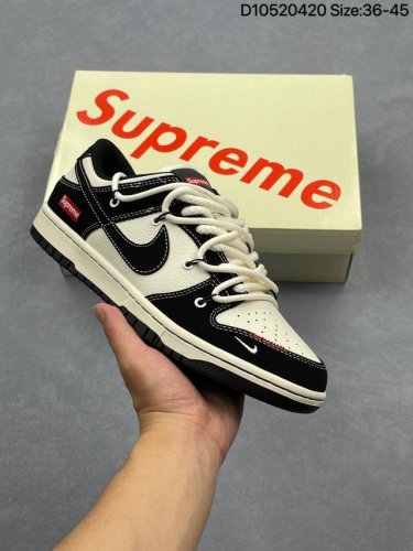 Ss 定制球鞋 Nike Sb Dunk Low 北面系列 绑带黑白黑勾 周年高端定制 低帮休闲板鞋 货号：Yx5066-280 #定制鞋盒 大厂纯原品质出货