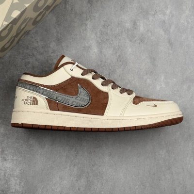 本地 核心私 Air Jordan 1 Low Aj1乔1 北面联名 低帮休闲运动板鞋 市场唯一独家头层皮打造 原鞋原档案开发 原厂皮料 原档冲孔鞋头 正确满胶