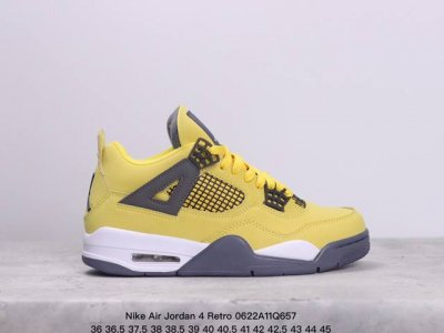 耐克 Nike Air Jordan 4 Retro Og迈克尔 乔丹aj4代乔4 中帮复古休闲运动文化篮球鞋。秉承轻量化的速度型篮球鞋设计思想完成设计，降低重