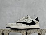 Travis Scott x Fragment Design x Air Jordan 1 Low OG SP AJ1 乔1 古驰联名-黑勾奶咖 低帮文化休闲板